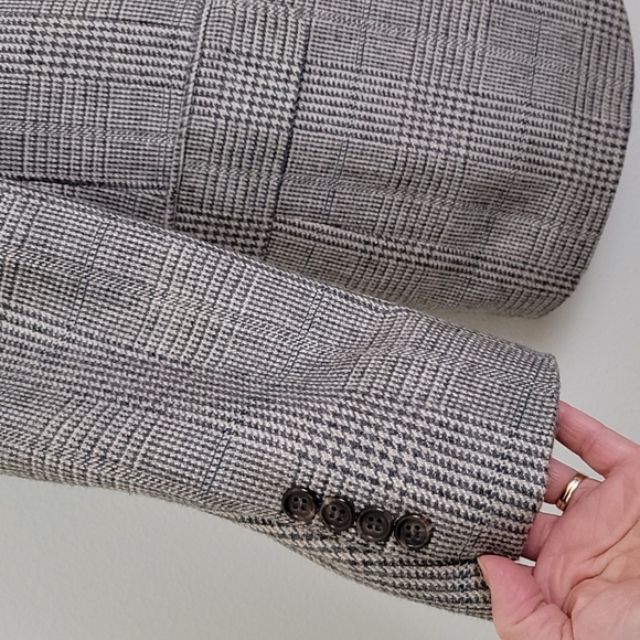 Stafford Tan, Greens & Rust Plaid Dress Jacket 38 / 40 - Picture 4 of 14